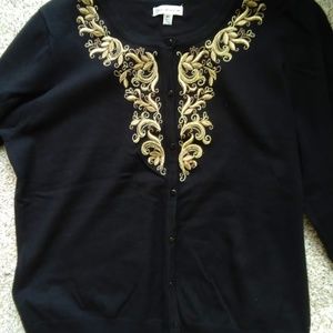 New WOT Croft & Barrow Cardigan Sweater